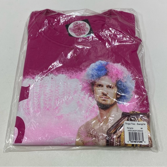 NEW - Anti Social Social Club - Suga Sean UFC Tee Tshirt - Pink  - MEDIUM - Picture 5 of 6
